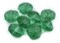 The Bead Chest Vintage Green Czech Vaseline Trade Beads Set of 8 16mm Ethiopia African Bicone Glass Large Hole Handmade